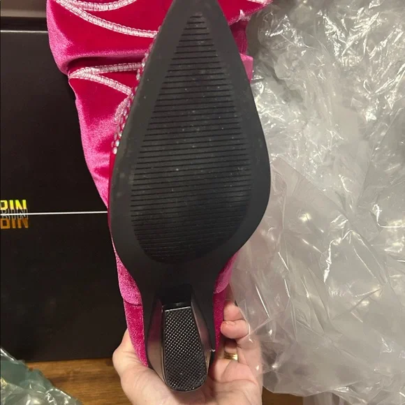 Cape Robbin Lish Velvet Rhinestone Thigh High Slouchy Western Boots NIB size 7 - Picture 12 of 15